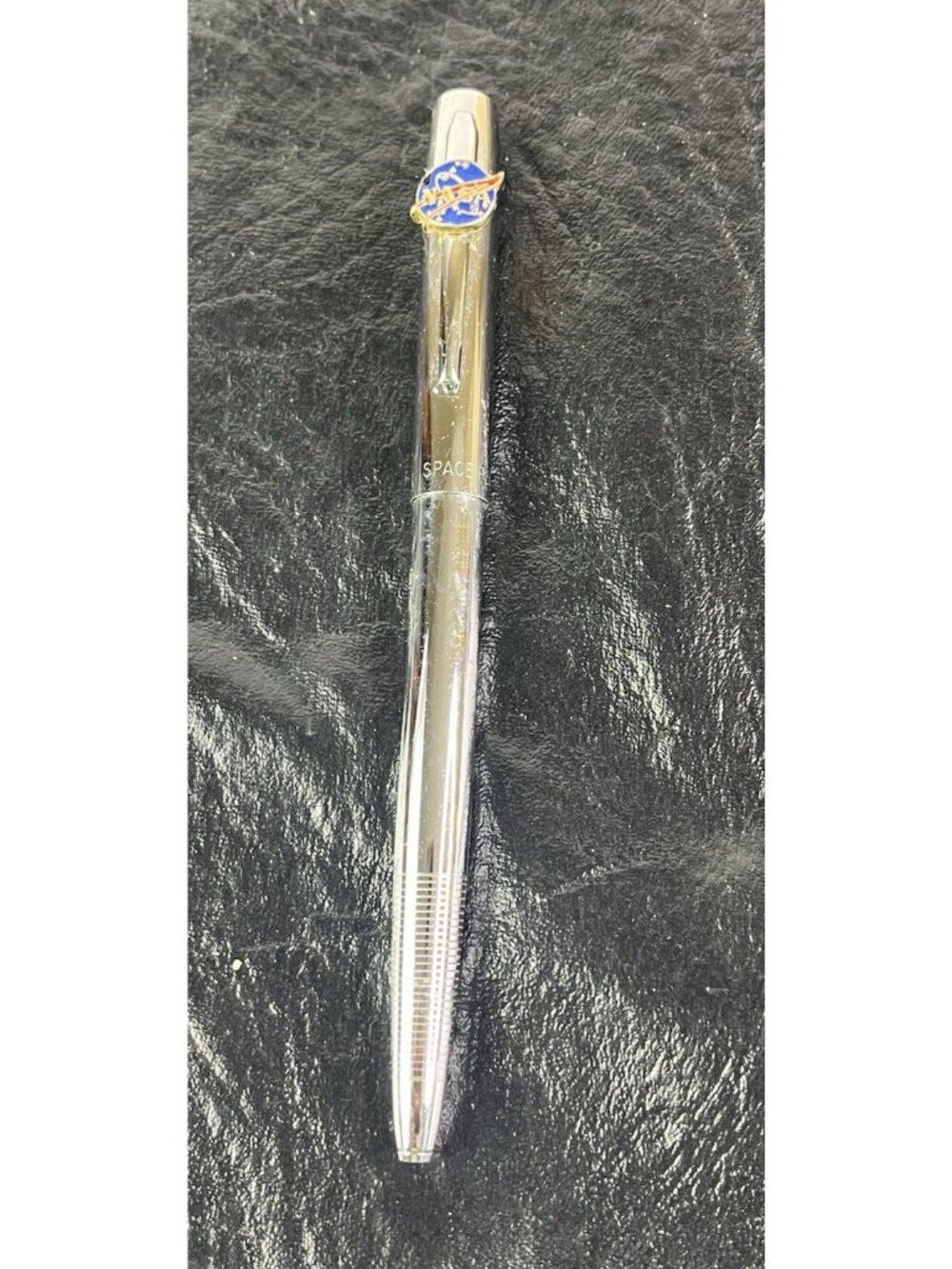 NASA Metal Pen Space Fan Silver Tone Click Clip Shirt Pocket